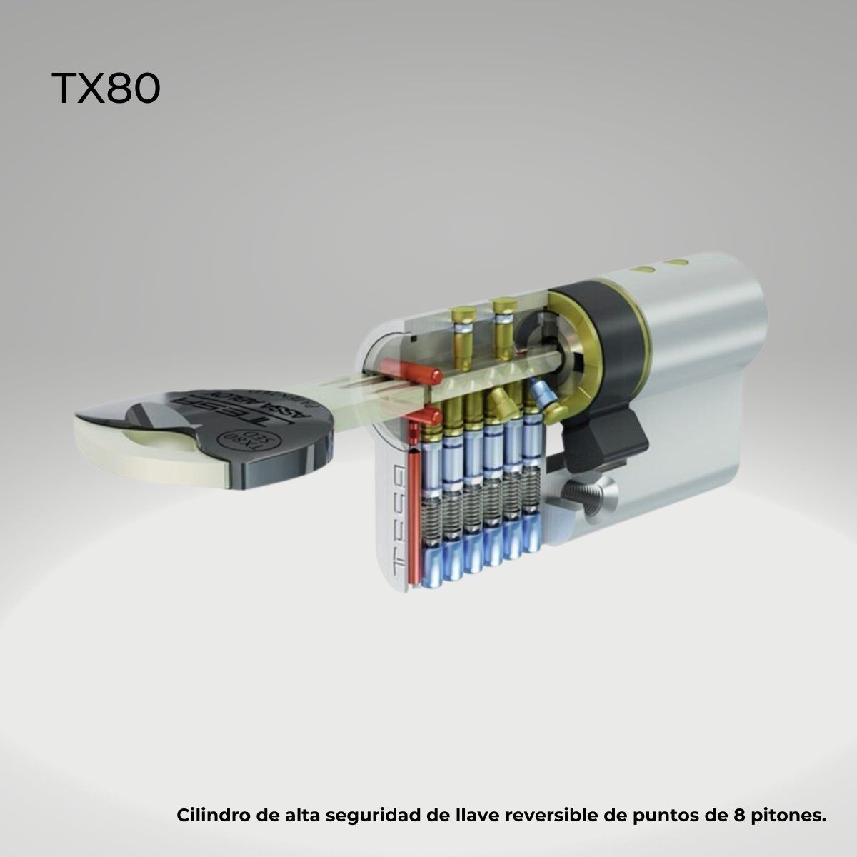 Cilindro de Alta Seguridad Modelo TX80
